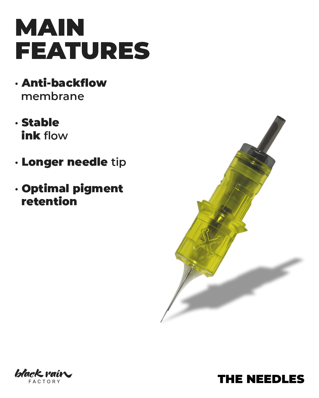 Black Rain Untouchable 0603RL 0.20mm – SMP & PMU Needle Cartridges – All-Round Versatile – 20 pcs