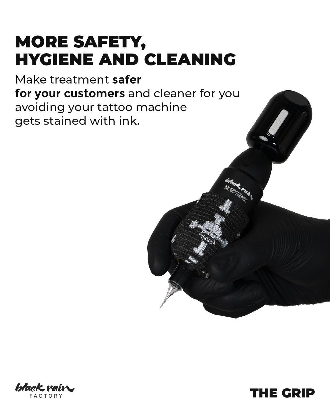 Grip Soft Touch – Black Rain Factory – Anti-Slip Ergonomic Grip for SMP Machines